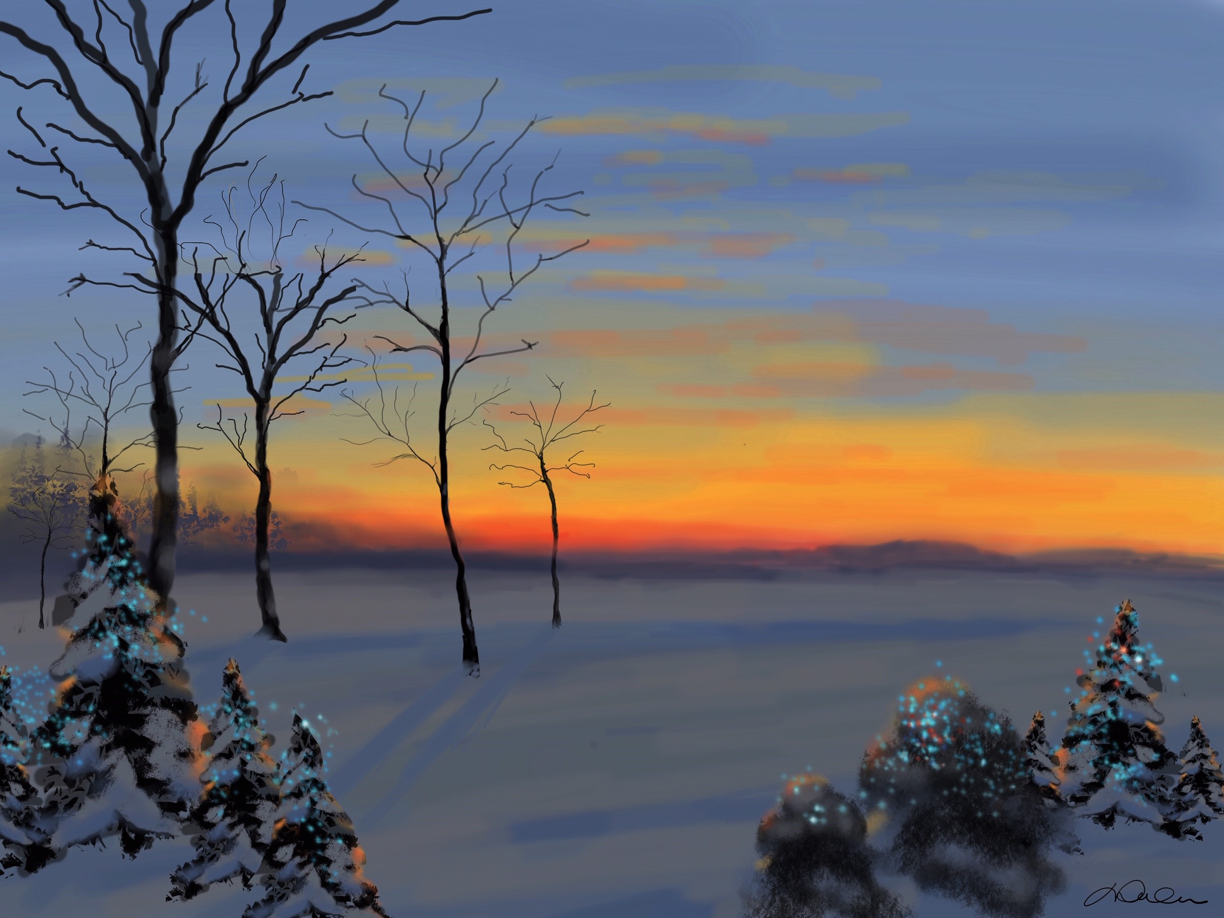 À la tombée du jour