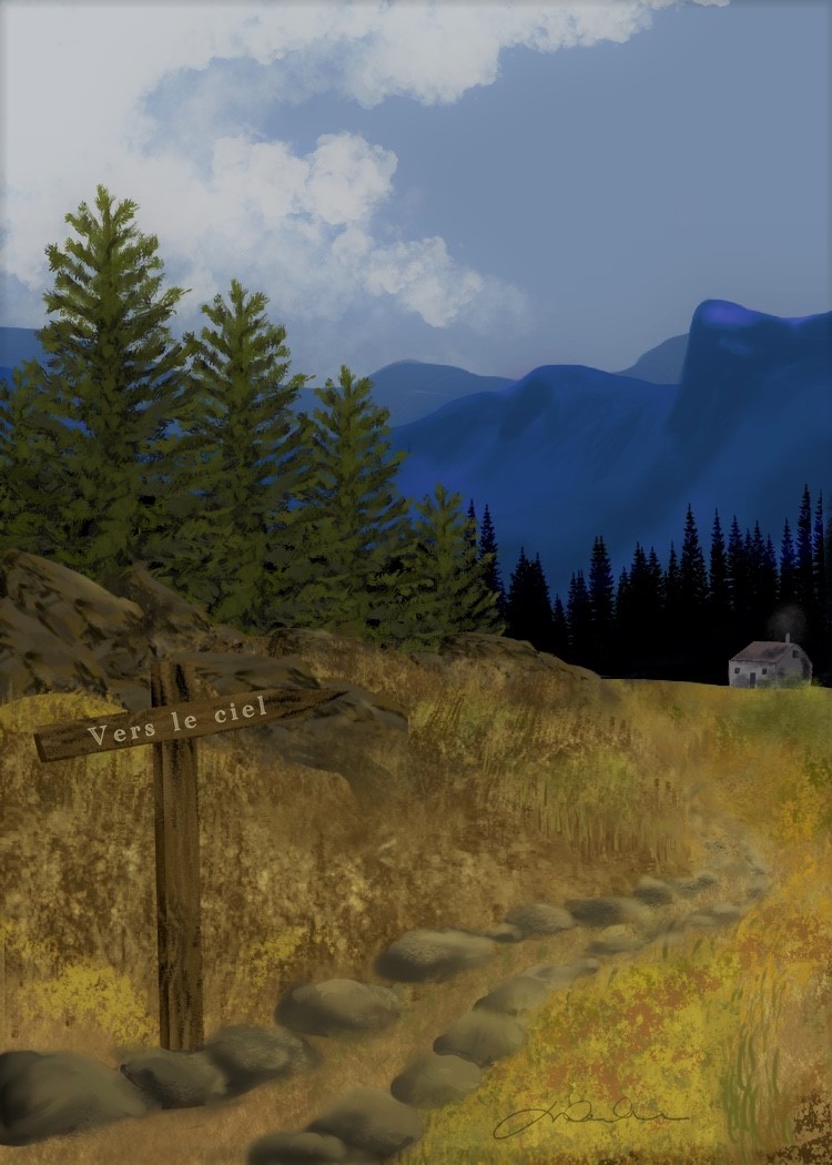 Au pied de la montagne bleue