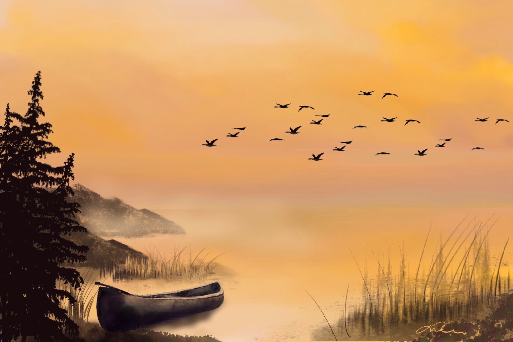 Dans le silence de l’aube