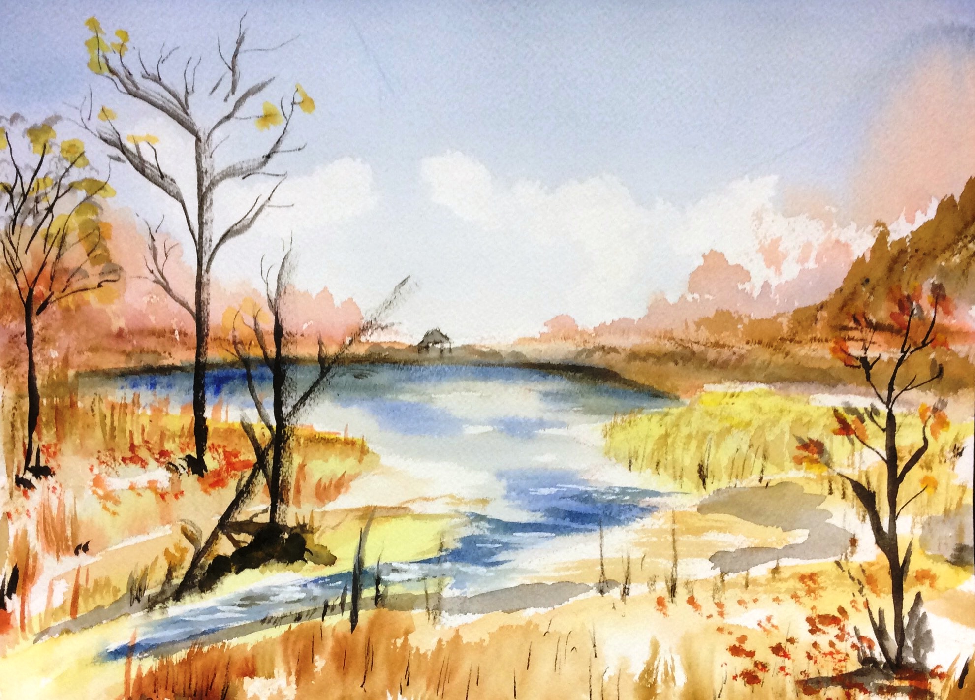 L’automne au marais bleu