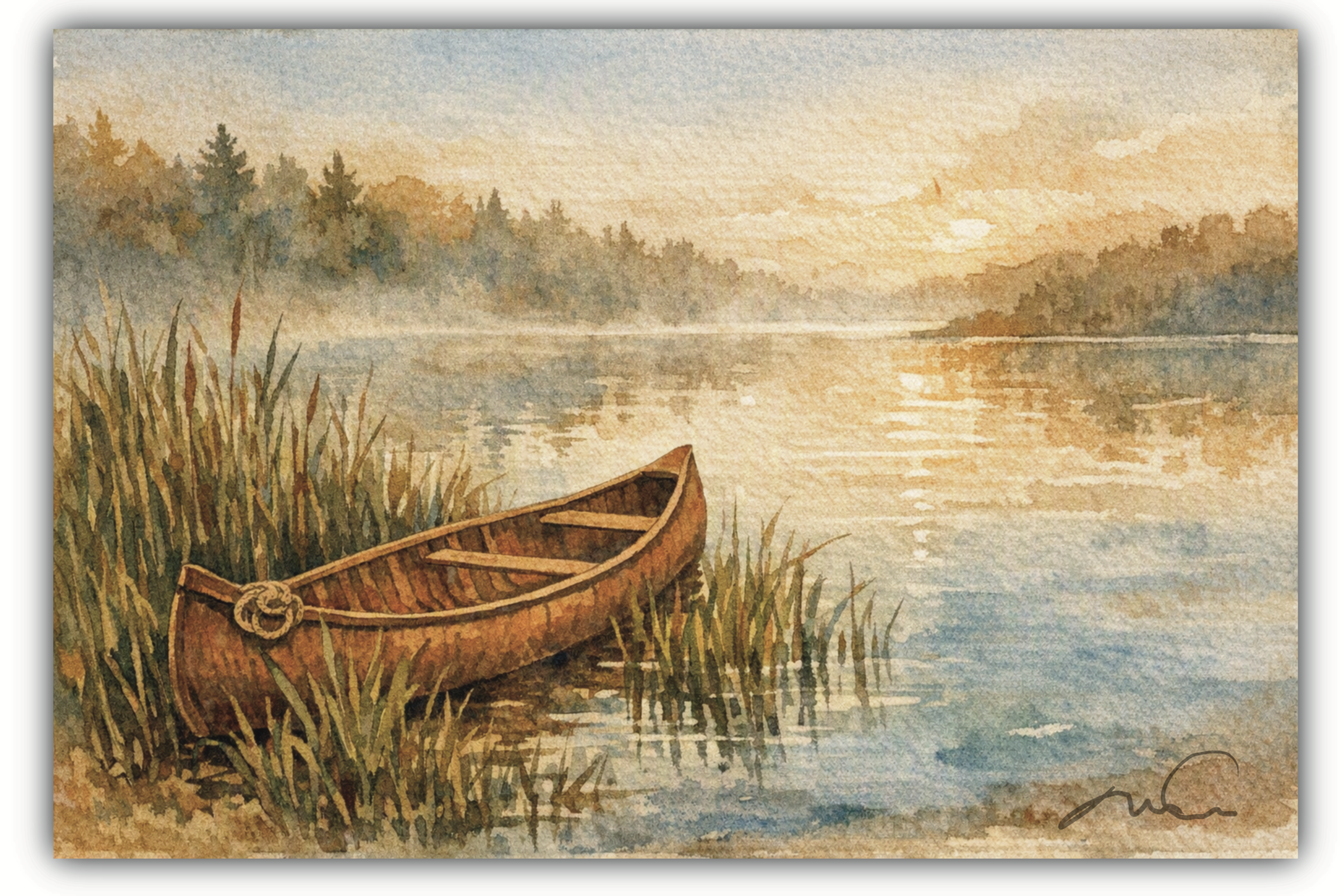 Le repos du canot