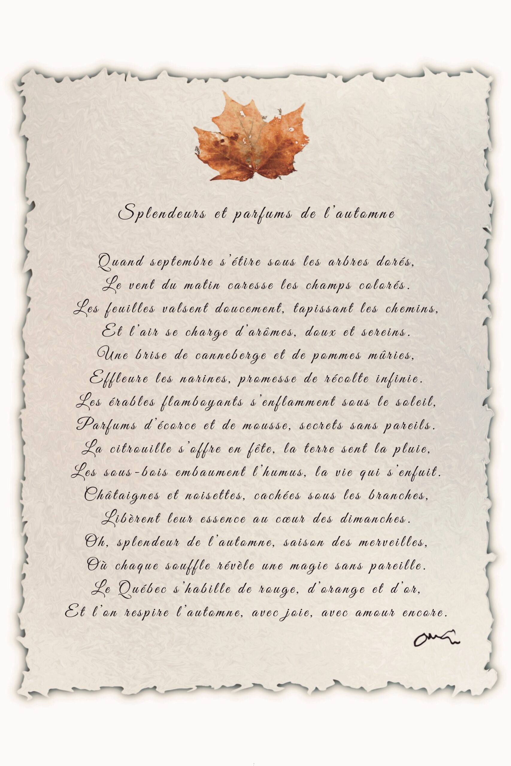 Splendeurs de l’automne